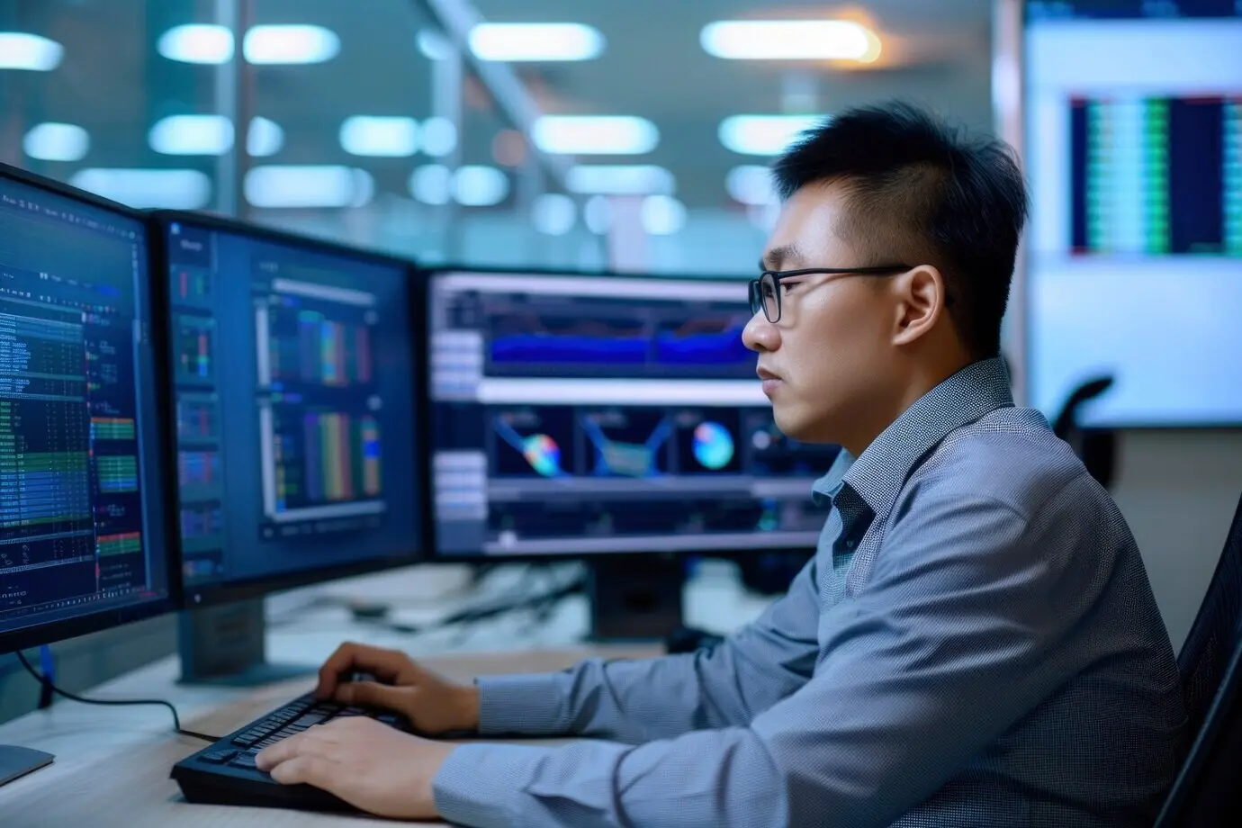 Портрет инженера-мужчины, работающего в полевых условиях, для празднования Дня инженера.