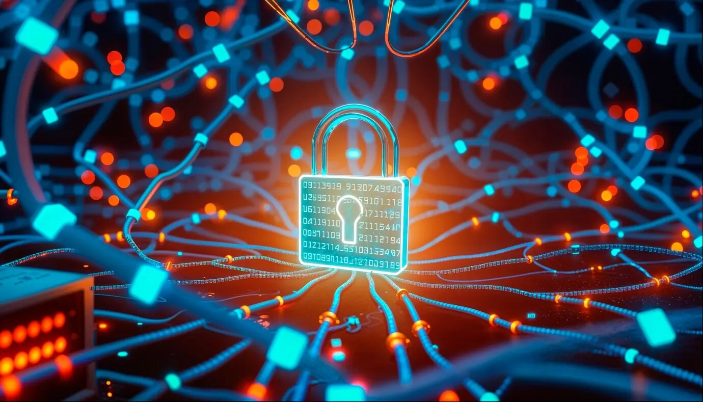 Абстрактный дизайн концепции кибербезопасности